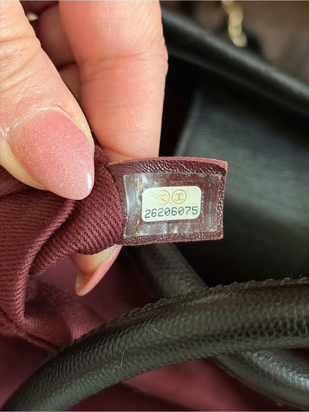 CHANEL CAVIAR LEATHER CC TOTE - Picture 10 of 11